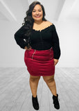 Zip It Up Mini Skirt